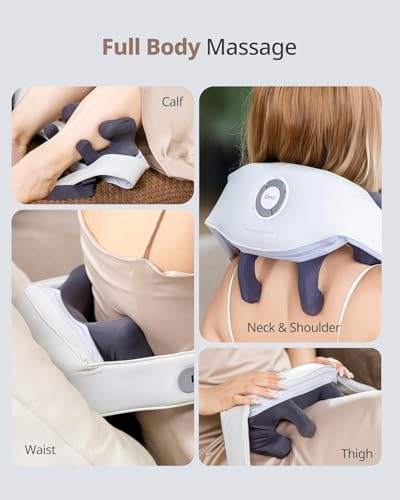 ibreo Neck and Back Massagers with Heat, 3D Shiatsu Deep Tissue Kneading, 4 Massage Modes, Adjustable Fit & Rechargeable Design for Shoulder, Leg, Waist, Muscle and Pain Relief - Image 6