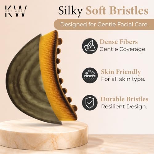Lymphatic Contour Face Brush, Facial Brush for Lymphatic Drainage, Dry Lymphatic Massage Brush, Face Sculpting Brush, Lymphatic Drainage Massager, Contour Face Brush, Face Depuffer, Facial Tool - Image 2