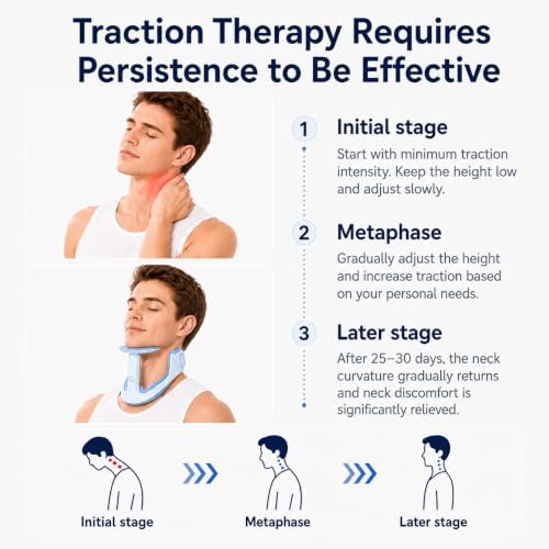 Neck Brace Posture Corrector, Memory Foam Cervical Collar for Pain Relief & Neck Hump, Adjustable Neck Support for Office, Travel & Daily Use - Soft Breathable, Men Women - Image 4