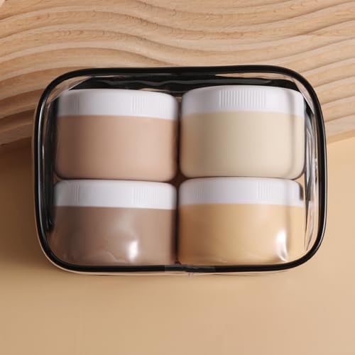 kuangre Travel Containers for Toiletries, Silicone Cream Jars BPA-Free, Leak-proof 2oz Travel Size Containers, Portable Size Silicone Jars with Lid for Cosmetic Face Hand Body Cream (4 Pack) - Image 7