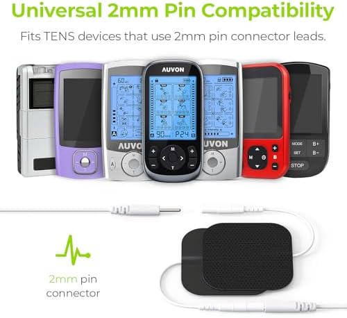 AUVON TENS Unit Pads Electrode Patches 20 Pcs, Upgraded Self-Stick, 2"x2" - Image 6
