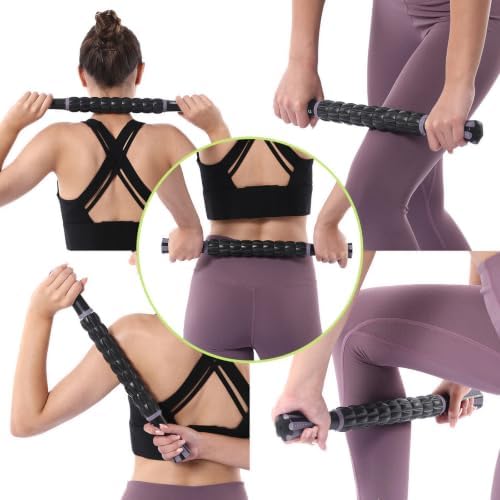 Muscle Roller Massage Roller Stick- (Dark Purple) - Image 7