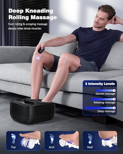 KNQZE Shiatsu Foot Massager with Heat & Compression, LCD Touch Panel, FSA - Image 2
