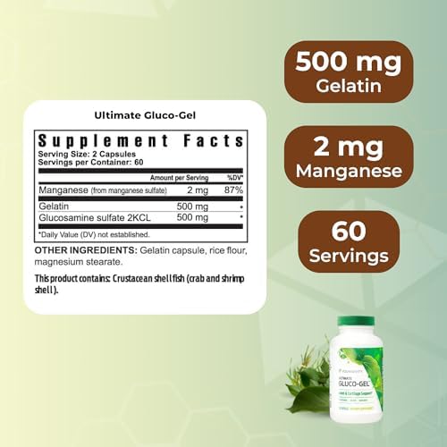 Youngevity Ultimate Gluco-Gel Glucosamine & Gelatin Support, 120 Capsules - Image 3