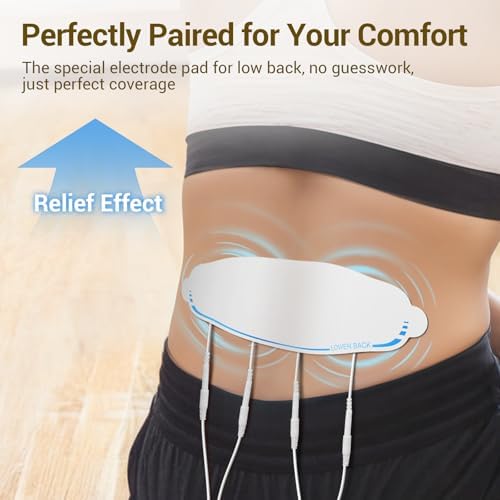 Comfytemp TENS Unit with Specialized Pads for Lower Back & Neck Shoulder Pain Relief, Easy-to-Use TENS Unit Muscle Stimulator with Large Display, Portable Dual Channel TENS Machine with Carrying Case - Image 4