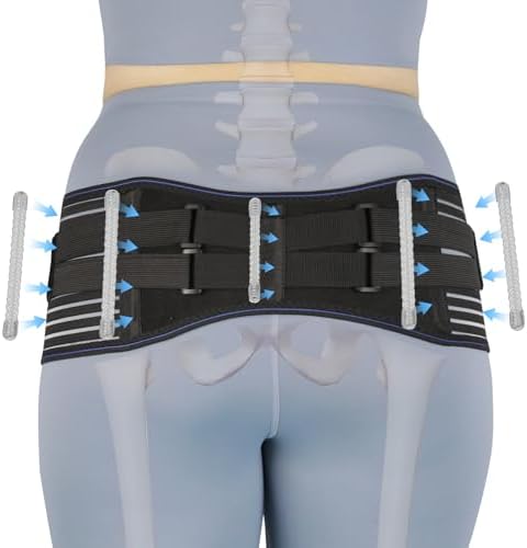 Sacroiliac Hip Belt for Women and Men, Adjustable Breathable Hip Brace, Sciatica Pain Relief Devices, Trochanter Brace for Relieving Lower Back Pain, Sacroiliac SI Joint Pelvic Pain & Sciatica by KkaFFeHealth