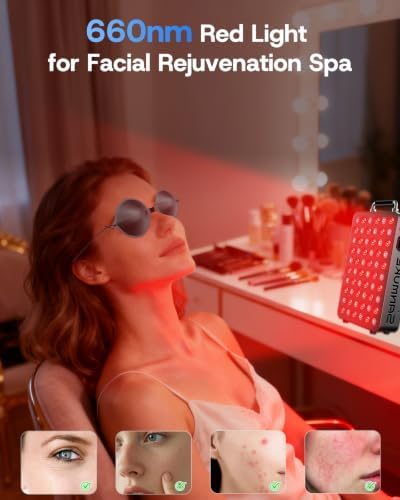 SANMUKE Red Light Therapy for Face & Body 660nm/850nm Skin Rejuvenation - Image 3