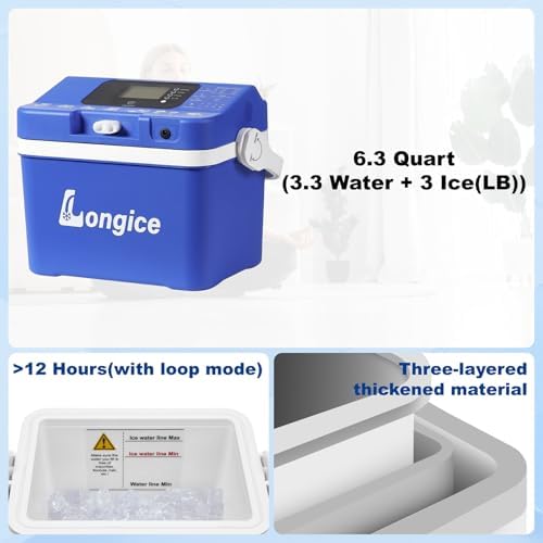 Longice Ice Therapy Machine for Knee,Cold Therapy Machine for Knee After Surgery,Cold Therapy System,Cold Therapy Unit (Blue) - Image 5