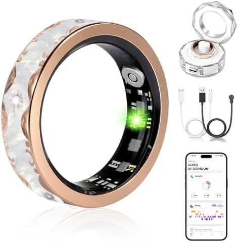 Smart Ring for Women Fitness Ring Health Ring No Subscription Fee White 10# by Chendssfkd