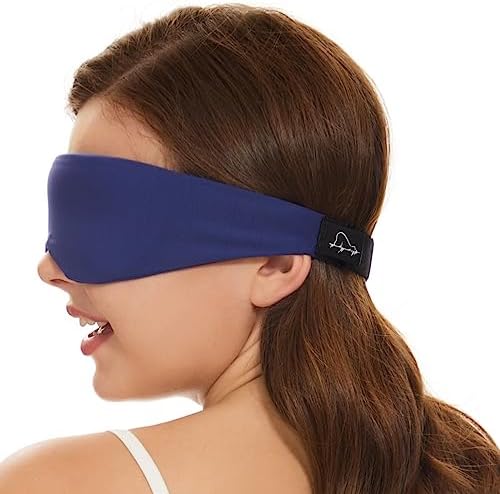 ALASKA BEAR Side Sleeper Sleep Mask, Patented, 100% Blackout, Colbot Blue - Image 2