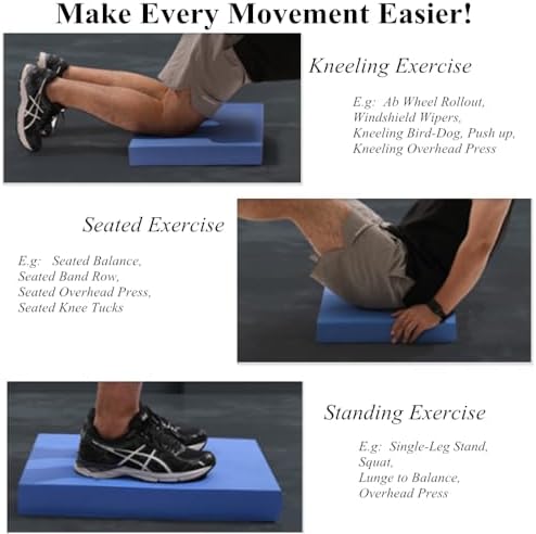 High-Density Balance Pad, Extra Large Balance Pad for Physical Therapy, TPU Foam Balance Board for Rehabilitation Stability Workout Knee and Ankle Exercise - Image 4