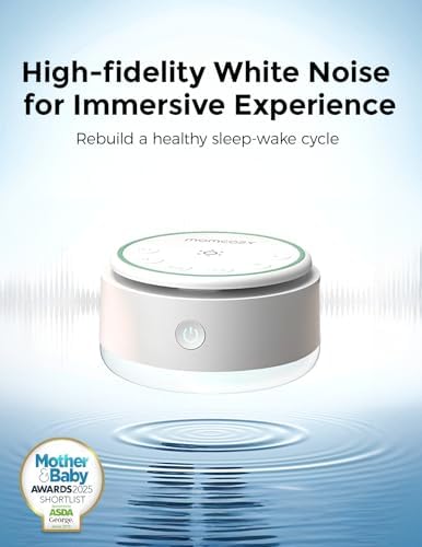 Momcozy Sound Machine for Baby | Portable White Noise Sound Machine for Sleep Rechargeable | 20 Sleep Sounds White Noise Machine with Nursery Night Light | Travel Sleep Sound Machine Battery Based - Image 3
