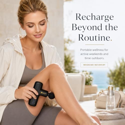 Hexa Mini Massage Gun Deep Tissue, Portable Muscle Massager, Gray - Image 6
