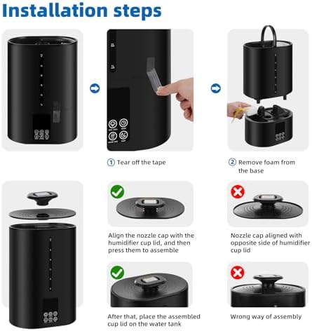Coolfiqu 6L Warm & Cool Mist Humidifiers for Bedroom,Large Room,Plants - Image 2