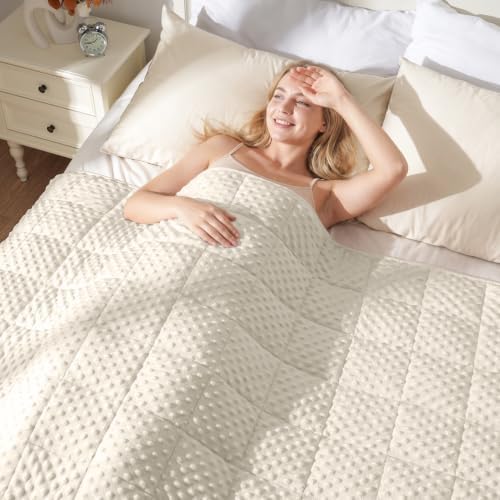 Uttermara Cooling Weighted Blanket for Adults, 15 lbs Full Size 48" x 72" - Image 2