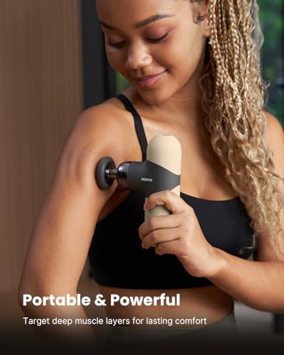 RENPHO Mini Thermal Massage Gun with Heat, Color Silicone Casing, 4 Speeds - Image 3