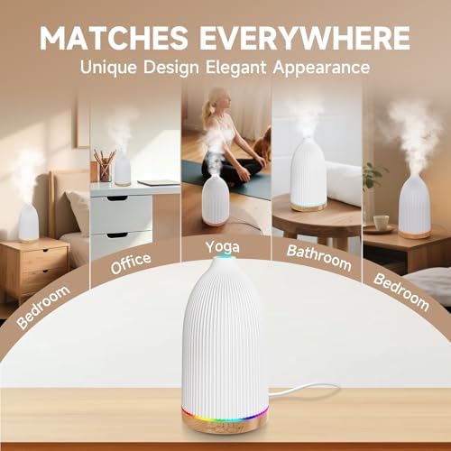 URPOWER 150mL Essential Oil Diffuser Small Scent Diffuser for Home - Image 6