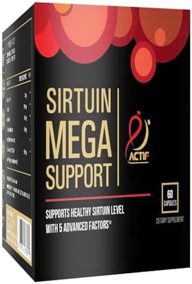 Actif Sirtuin Mega Support with 5 Advanced Factors – Anti-Aging, 100% Natural, Non-GMO, 60 Count - Image 5