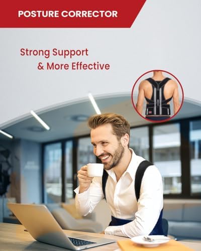 Hurmoya Back Brace Posture Corrector for Women and Men, Lower and Upper Back Pain Relief, Shoulder Straightener and Adjustable Full Back and Lumbar Support - Image 2