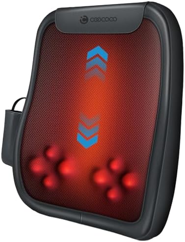 CooCoCo FSA Eligible Shiatsu Back Massager for Pain Relief Deep Tissue, HSA Approved Lower Back Massager with Heat, Rolling Up and Down Back Massage, 2X Larger Heating Area and Faster Heating(Corded) by CooCoCo