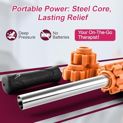 ZanLLW Muscle Roller Stick, Muscle Roller, Liposuction Massage Roller for Lymphatic Drainage, Massager Stick for Relief Muscle Soreness, Trigger Points, Help Exercise Runner Legs, Back Recovery - Image 4