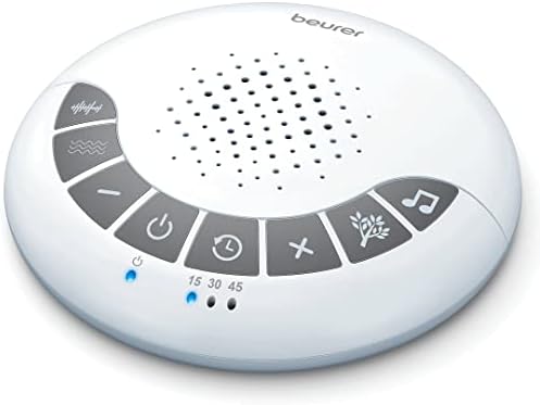 Beurer White Noise Machine with 4 Soothing Sounds | Sound Machine with Auto Shut-Off Sleep Timer | Portable White Noise Machine for Adults, Kids & Babies | Dreamsound Sleep Machine, SL15 by BeurerNorthAmerica