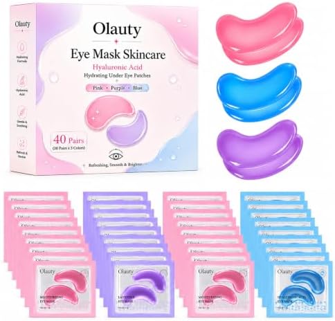 Under Eye Patches (40 Pairs), Eye Mask Bulk, Bridesmaid Gifts, Party Favors by Firstfly