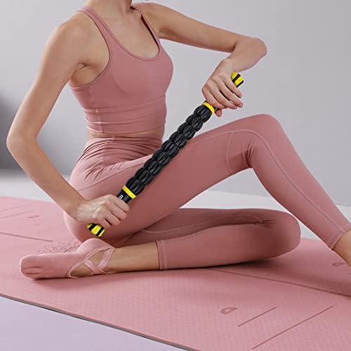 Idson Muscle Roller Stick for Athletes- Body Massage Sticks Tools-Muscle Roller Massager for Relief Muscle Soreness,Cramping and Tightness,Help Legs and Back Recovery,Black Yellow - Image 7