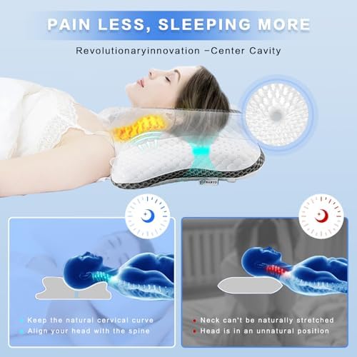 Pain Relief Cervical Pillow for Neck Support,Adjustable Ergonomic Pillow - Image 5