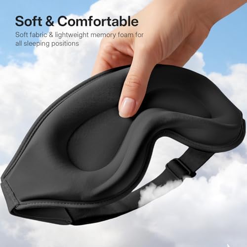 LitBear Sleep Mask for Lash Extension, Blackout Sleeping Mask for Women Men - Image 5