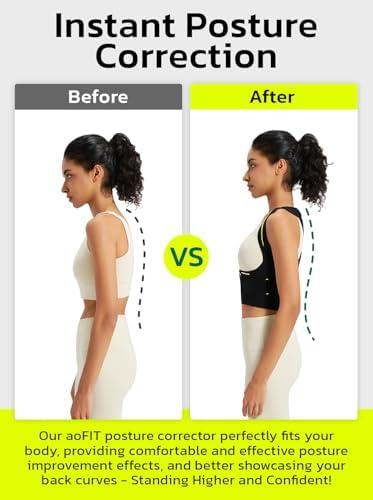 AOFIT Posture Corrector for Women, Adjustable Upper Back Brace Pain Relief - Image 6