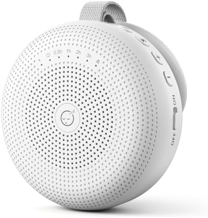 White Noise Machine for Baby Adult, Portable Sound Machine with 33 Soothing Sounds, Timer & Memory Function for Sleep, Travel, Nursery, Office and Home by SMILEBOP
