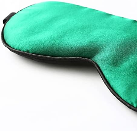 Tim & Tina Silk Sleep Mask for Women Men Comfortable Blindfold Eye Mask with Adjustable Strap for Travel Yoga Nap Shift Work (Green) - Image 4
