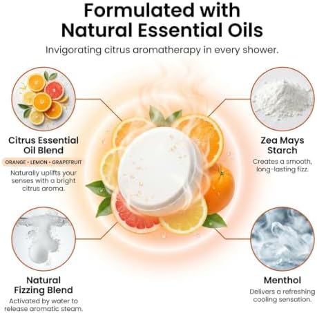 BodyRestore Shower Steamers Aromatherapy, Self Care Gifts, Energize 15 Pack - Image 3