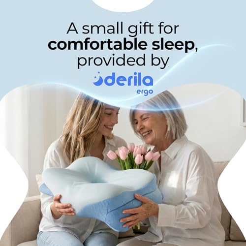 Derila Ergo Cervical Neck Pillow for Sleeping Pillow Contour Memory Foam Pillows for Back, Side Sleeper Pillows 21.25 x 14.17 x 4.72 inches - Image 2