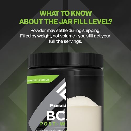 Fossil Fuel Sugar-Free BCAA Powder – Post-Workout Muscle Recovery with BCAAs, Glutamine, Vitamin B6, Amino Acids, Endurance & Hydration, Honeydew Watermelon (30 Servings) - Image 5