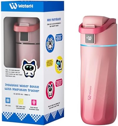 WATERH BOOST Kids Smart Water Bottle with Reminder & Tracker, 16oz by WATERH