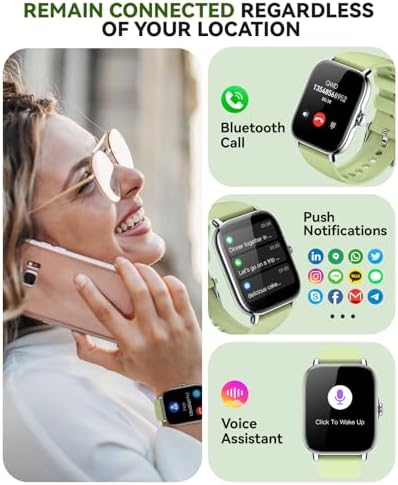 Smart Watch for Women Men- Answer/Make Call, 2025 IP68 Waterproof Fitness Step Sleep Tracker Watch with Monitor Activity Counter Smartwatch for Andriod iPhone iOS Samsung Compatible - Image 2
