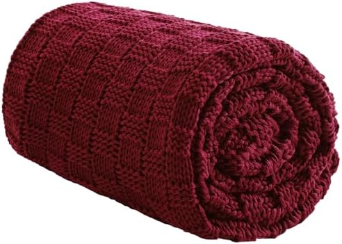 Knitted Weighted Blanket for Adult, No Beads Heavy Blanket 60"x80" 20lbs by Unknown