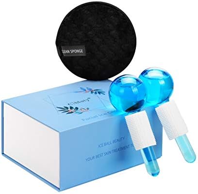 ICE Globes for Facial, 2 PCS Facial Globes for Massage Tool, Facial Roller Cold Skin Massagers, Tighten Skin, Reduce Puffiness and Dark Circles, Enhance Circulation by CIBLUTY