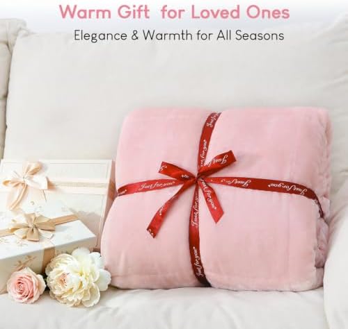 Cottonblue Pink Weighted Blanket 20lbs for Adults King Queen Size 80x87in - Image 6