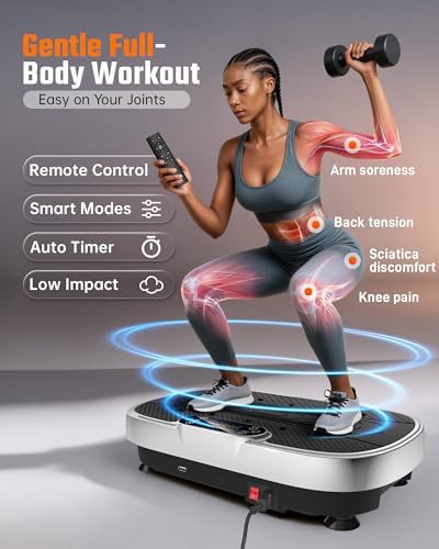 Renoj 3D Vibration Plate Exercise Machine, 200W Motor, 455lbs Capacity - Image 5