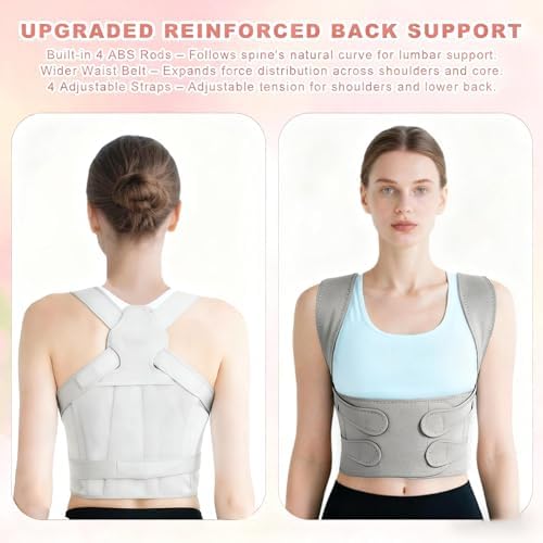 Back Brace Posture Corrector for Women and Men, Back Shoulder Support Belt - Image 2