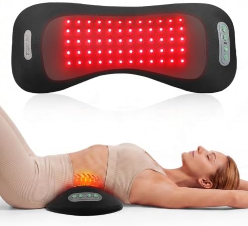 FliKEZE Electric Lumbar Support Pillow with Red Light Massage by Flikeze