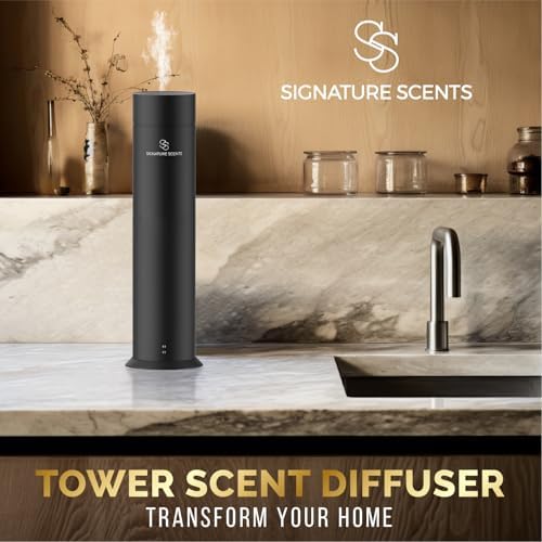 Luxury Essential Oil Diffuser – Waterless Oil Diffuser for Essential Oils - Scent Diffuser for Home & Hotel - Covers up to 1000 sq. ft. with Bluetooth App Control (Black) - Image 6