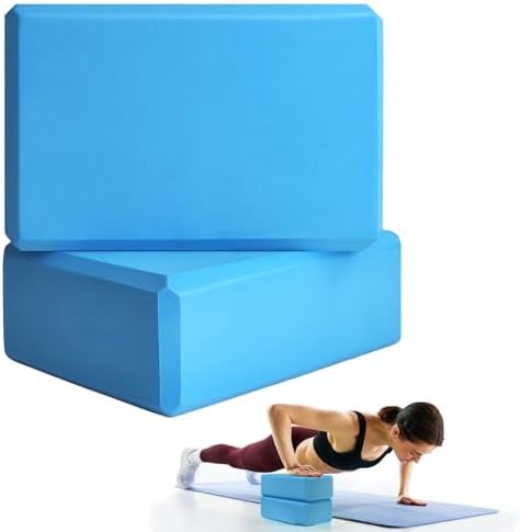 Septo 2 Pcs Yoga Blocks, 9x6x3 Inch Foam Blocks for Pilates by Septo