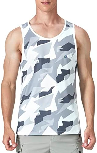 EZRUN Men's Quick Dry Workout Tank Top UPF 50+ Sweat-Wicking Gym Shirt by EZRUNSPORT