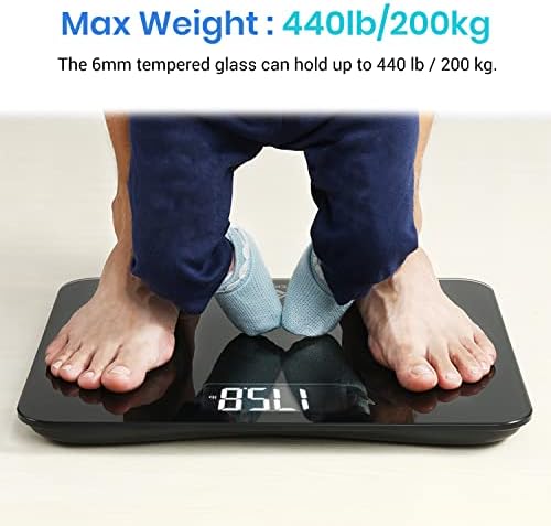 Etekcity Digital Body Weight Bathroom Scale, 440 lb Extra Wide Platform - Image 6