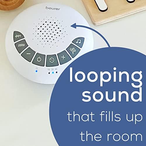 Beurer White Noise Machine with 4 Soothing Sounds | Sound Machine with Auto Shut-Off Sleep Timer | Portable White Noise Machine for Adults, Kids & Babies | Dreamsound Sleep Machine, SL15 - Image 4