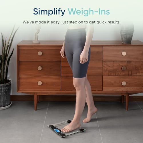 Etekcity Digital Body Weight Bathroom Scale, 6mm Tempered Glass, Black - Image 3